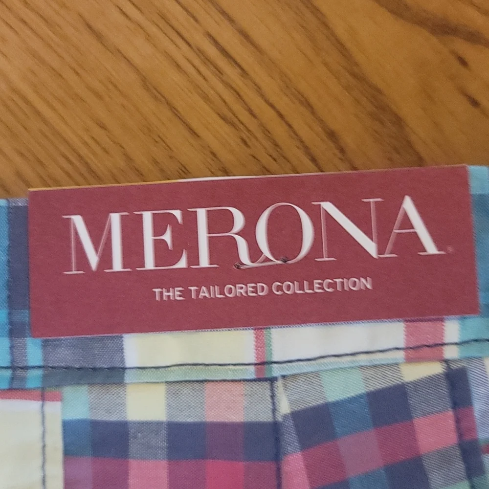 NWT Merona mens size 32 plaid shorts - Picture 4 of 5